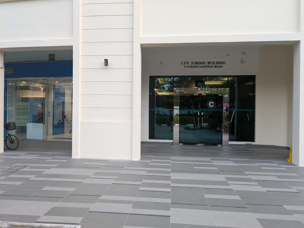 CPF Jurong Building Entrance C - beside POSB Bank
